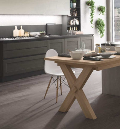 York Ξύλο υψηλής ποιότητας και πρωτότυπα υλικά για να συνδυάζεται η κουζίνα με τη ζώνη του καθιστικού
